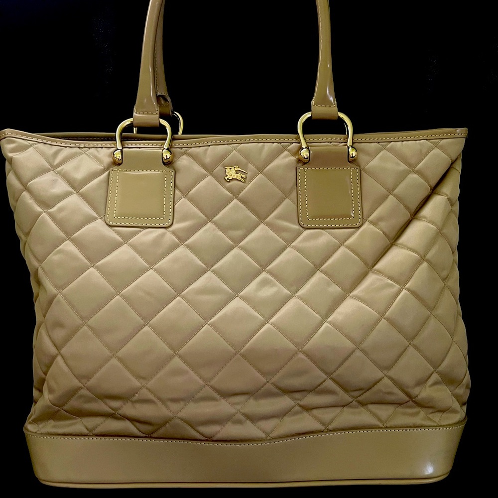 Burberry Grange Quilted Nylon Tote